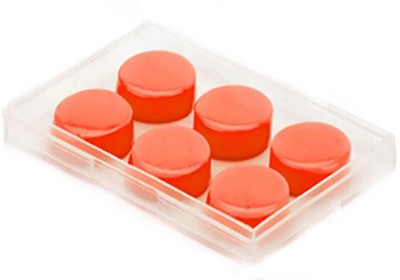 james Reusable Soft Noise Reduction Silicone Earplugs,Waterproof Noise Cancelling Ear Plug(Orange)
