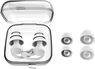 Augen Ear Plugs for Sleeping, Noise Canceling, Reusable Silicone Earplugs Ear Plug(White)