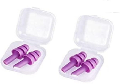 james Soft Silicone Noise Reduction Hearing Protection Reusable Sleeping, Meditation Ear Plug(Purple)