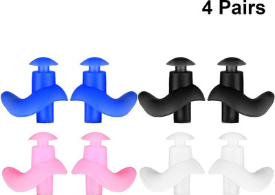 james 4Pair Waterproof Reusable Silicone Swimming & Surfing and Bathing, Ear Plug(Multicolor)