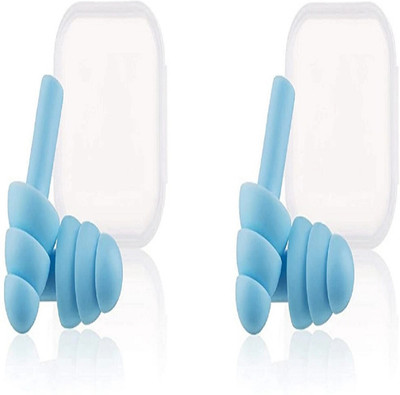 Silicon Earplugs Soft Reusable Swimming Waterproof Ear Plugs,Concert,Study, Loud Noise Reducing Ear Plug(Blue)