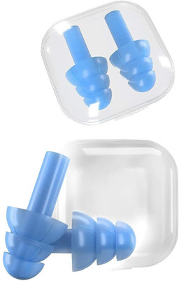 Heiter 2 Pairs Ear Plugs Soft Silica Gel Noise Reduction-Random Color Ear Plug(Multicolor)