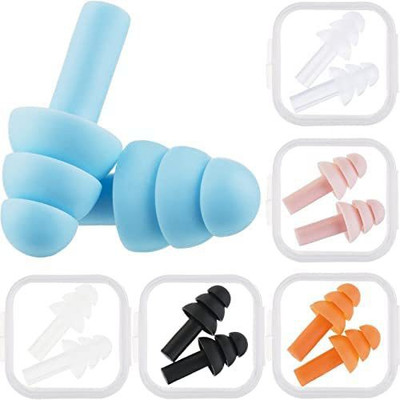 twirey Soft Silicone Ear Plugs for Sleeping, Meditation, Swimming Adult and Child Ear Plug(Multicolor)