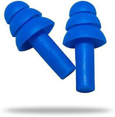 james Soft Silicone Swimming Reusable Waterproof Showering Surfing for noise reduction Ear Plug(Blue)