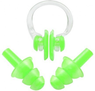 Decon Swimming Nose Clip and Ear Plugs with a Case Box 1pc DD14 Ear Plug & Nose Clip(Green)