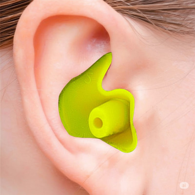 james 1 Pair Waterproof Swimming Ear Plug Soft Silicone for Water Sports Ear Plug(Yellow)