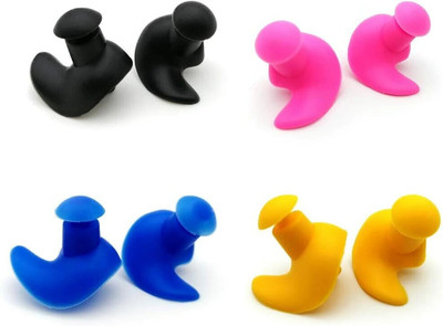 Silicon Earplugs LR Silicon earplug for Swimming,bathing,Watersports,Skuba Diving Ear Plug(Multicolor)