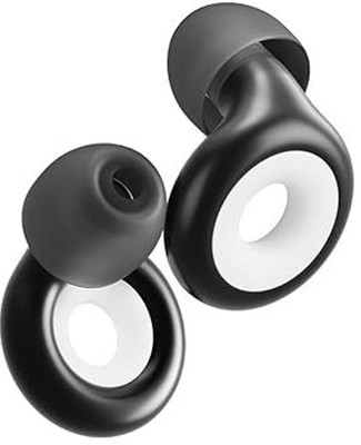 SR CREATIO Ear Plugs for Sleeping, Noise Canceling, Reusable Silicone, Hearing Protection Ear Plug(Black)