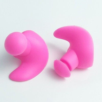 james 1 Pair Swimming Earplugs, Waterproof Reusable Silicone Swimming Ear Plug(Pink)