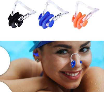 Swiming Swimming pool training nose plugs Nose Clip(Multicolor)
