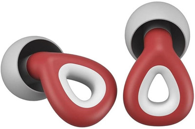 Augen Ear Plugs for Sleeping, Noise Canceling, Reusable Silicone (Red, M6) Ear Plug(Red)