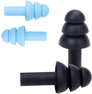 james Reusable Waterproof Comfortable for Sleeping Swimming Snoring Shooting work Ear Plug(Blue, Black)