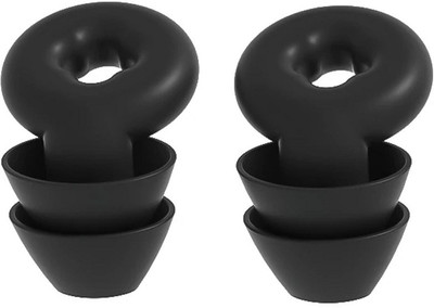 Augen Suitable for Sleeping Swimming Studying Traveling Concerts Airplanes (Black, M3) Ear Plug(Black)
