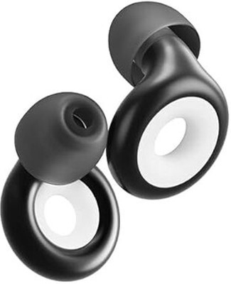 Gomnik Noise Cancelling Ear Plugs | Soft Silicone Earplugs for Sleeping Nose Clip(Black)