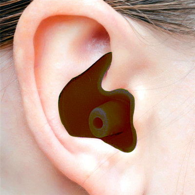 JAMES INTERNATIONAL Waterproof Soft Silicone Ear Plug For Swimming & Bathing for Kids & Adult 1 Pair Ear Plug(Black)