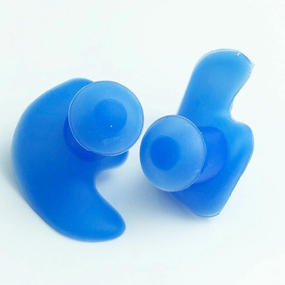 james 1Pair Soft Silicone Reusable Waterproof Spiral Molded Professional Soft Flexible Ear Plug(Blue)