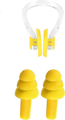 james Nose Water Protector For Adults and Children Swimming Ear Plug & Nose Clip(Yellow)
