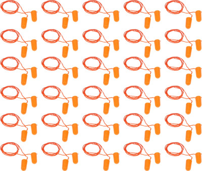 3M 1110 Corded Foam Noise Reduction Earplug-Orange Color-NRR: 29dB(Pack of 30) Ear Plug(Orange)