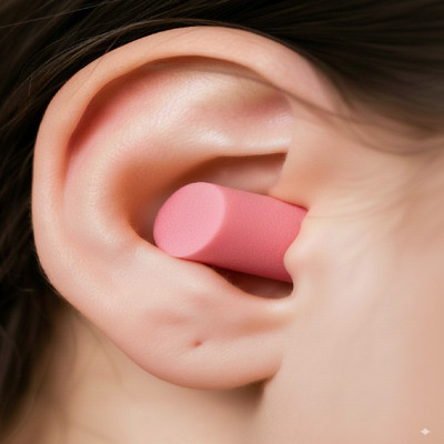 james Soft Foam Reusable Earplugs, Sleeping, Concert, Study, Loud Noise Reducing Ear Plug(Pink)