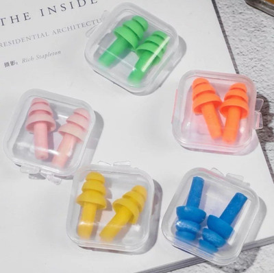 FASHIONLOOK 5 Pairs High Quality Ear Plugs (Color May Vary From Image) Ear Plug Ear Plug(Multicolor)