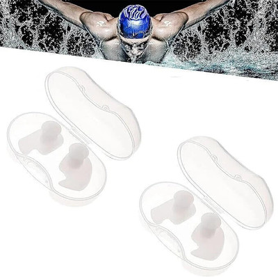 JAMES INTERNATIONAL Ear plugs Travel noise reduction, Meditation, Sleeping, Study & Swimming 2 Pair Ear Plug(White)