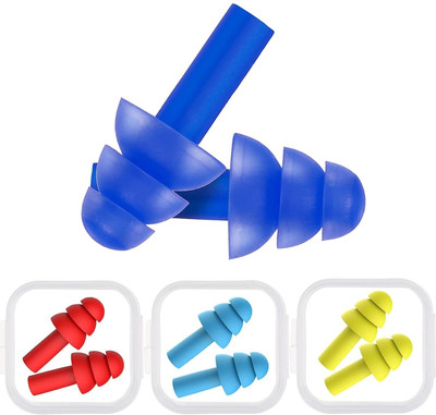 Scheibe Ear Plugs Soft Silica Gel Noise Reduction-Random Color-4 Pairs Ear Plug(Multicolor)