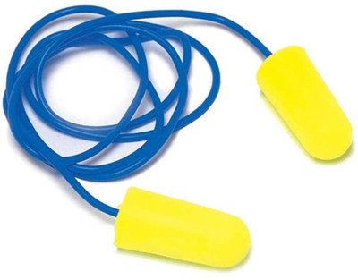 Honeywell NRR 29dB Noise Reduction with hygiene indicator, Super Soft, Disposable, Corded Ear Plug(Yellow, White)