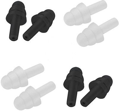james Noise Reduction Hearing Protector, Super Comfortable Silicone Sound Blocking Ear Plug(White, Black)