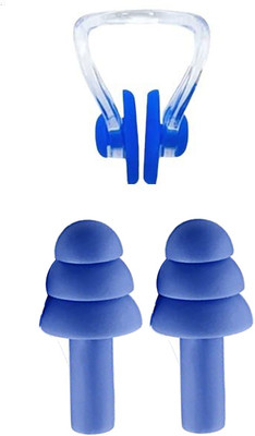 JAMES INTERNATIONAL Nose Water Protector For Adult and Children Swimming Ear Plug & Nose Clip(Blue)