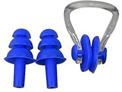 Decon Swimming Nose Clip and Ear Plugs with a Case Box 1pc DD4 Ear Plug & Nose Clip(Blue)
