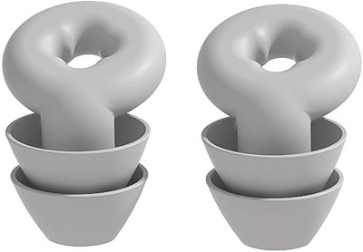 Augen Suitable for Sleeping Swimming Studying Traveling Concerts Airplanes (Grey, M3) Ear Plug(Grey)
