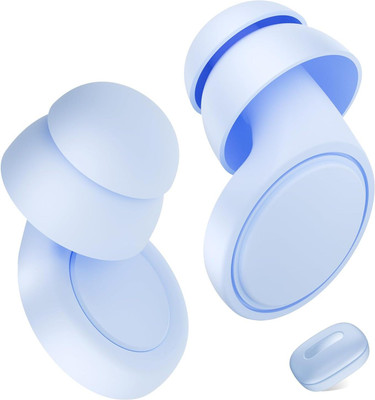 peatop EarPlugs Ultra-Comfortable Reusable Noise-cancelling,Washable Silicon Q2ProBlue Ear Plug(Blue)