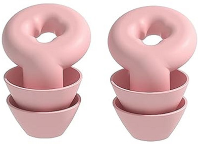 Augen Waterproof EarPlugs Suitable for Sleeping Swimming Studying Traveling Ear Plug(Pink)