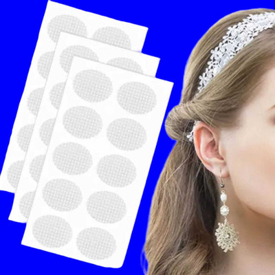 AirSoft Single Sided Polyethylene Heavy Earrings Adhesive Lift Patch 30 (FZ) Earring Lobe Support Tape (Manual)(Set of 30, Transparent)