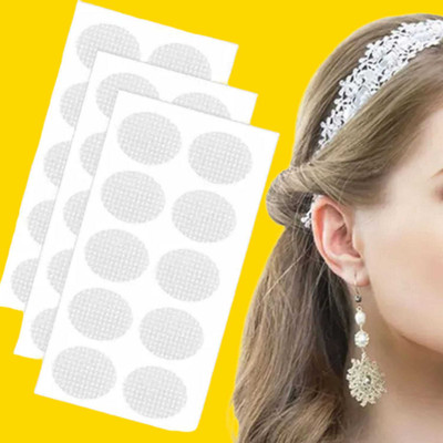 AirSoft Single Sided Polyethylene Heavy Earrings Adhesive Lift Patch 30 (FR) Earring Lobe Support Tape (Manual)(Set of 30, Transparent)