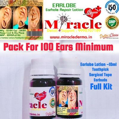 Miraclegroup Reusable Ear Lobe Support(Pack of 100)
