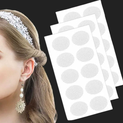 AirSoft Single Sided Polyethylene Heavy Earrings Adhesive Lift Patch 30 (EP) Earring Lobe Support Tape (Manual)(Set of 30, Transparent)