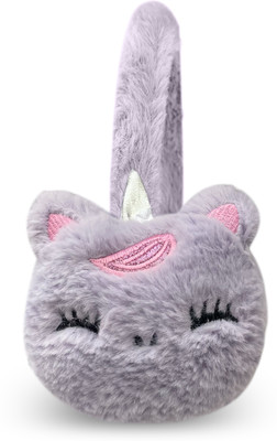 ZQBIEE Unicorn Designed Winter Fully Furry EarMuff Kids, Girls & Women Adults Ear Muff Ear Muff(Pack of 1)