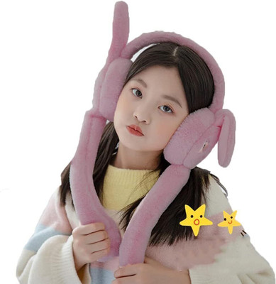 Omsurajiya Multi Moving Ears Air Pump Earmuff for Girls/Women Winter Cute Furr Design Ear Muff(Pack of 1)