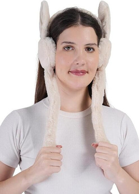 Babesite Winter Funny 1 Grey Head Phone Moving Air Pump Earmuff for Girls/Women's Ear Muff(Pack of 1)