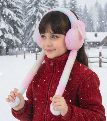 Highever Cute jumping rabbit earmuffs for kids girls boys with chuchu sound(4 to14 years) Ear Muff