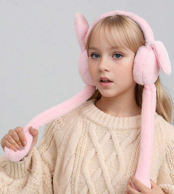 Winity Cute jumping rabbit with chuchu sound girls boys earmuffs for kids (4 to14years) Ear Muff(Pack of 1)