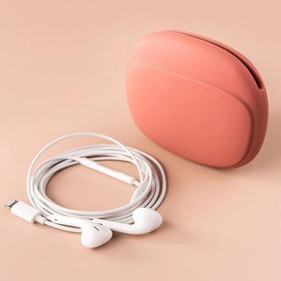 hsbtreads Silicone Press and Release Headphone Case For All brands Earphones(multi color)