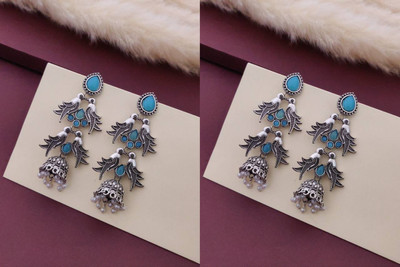 bhanu diam Bestseller Combo Of Earrings Silver Earring Set