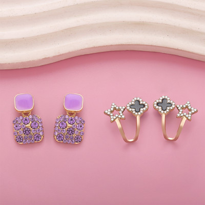 estailo fashion Estailo Fashion Bling Blogger Signature Stud Earrings Alloy Drops & Danglers