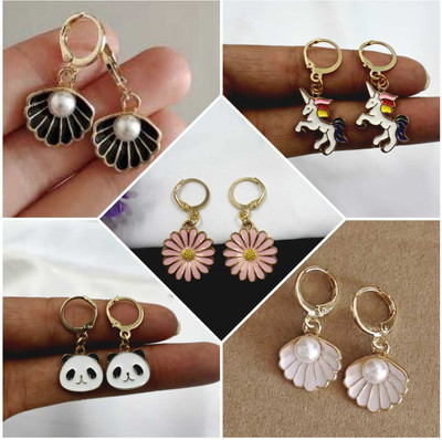 ELCETRATD JEWELLERY Radiant Harmony: Exquisite Earring Set Collection Brass Stud Earring