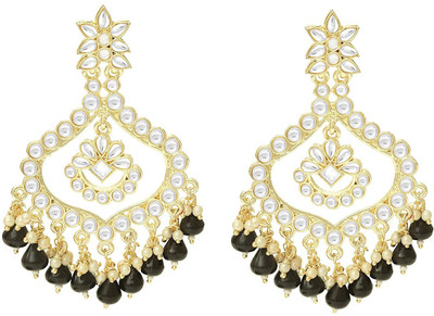 BUY FOR CHANGE LLP kundan pattern Alloy Chandbali Earring
