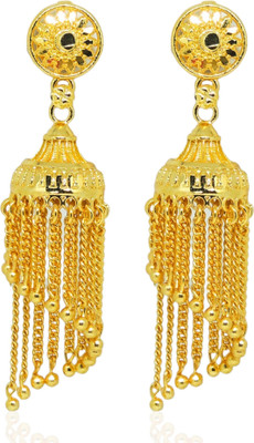 LUV FASHION Traditional gold plated south screw back jhumki Brass Jhumki Earring