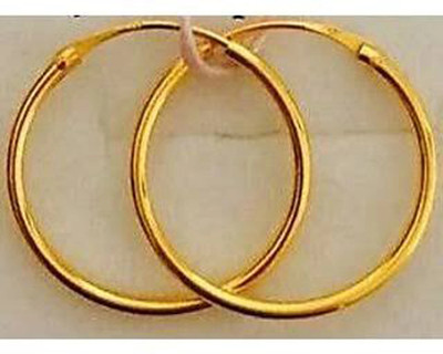 TulipMash Trendy Gold-Plated Hoop Earrings for Women & Girls | Party, Wedding, Daily Wear Brass Hoop Earring