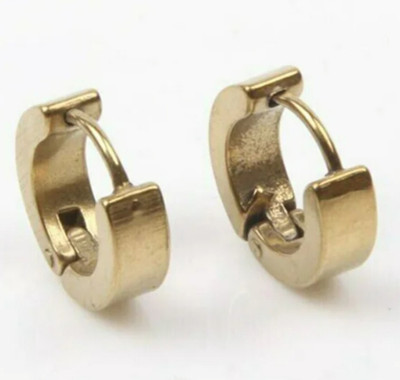 Vedansh Vedansh Enterprises Stylish Golden Colour Unisex Hoop Earrings Brass Hoop Earring